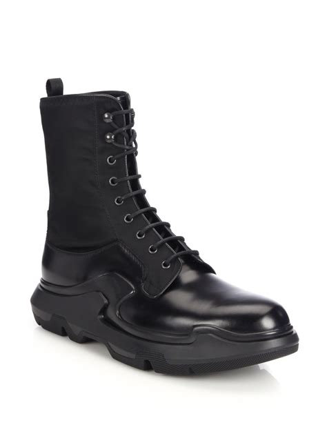 black prada boots mens